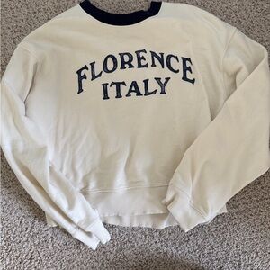 American Eagle Navy and Cream Sweatshirt